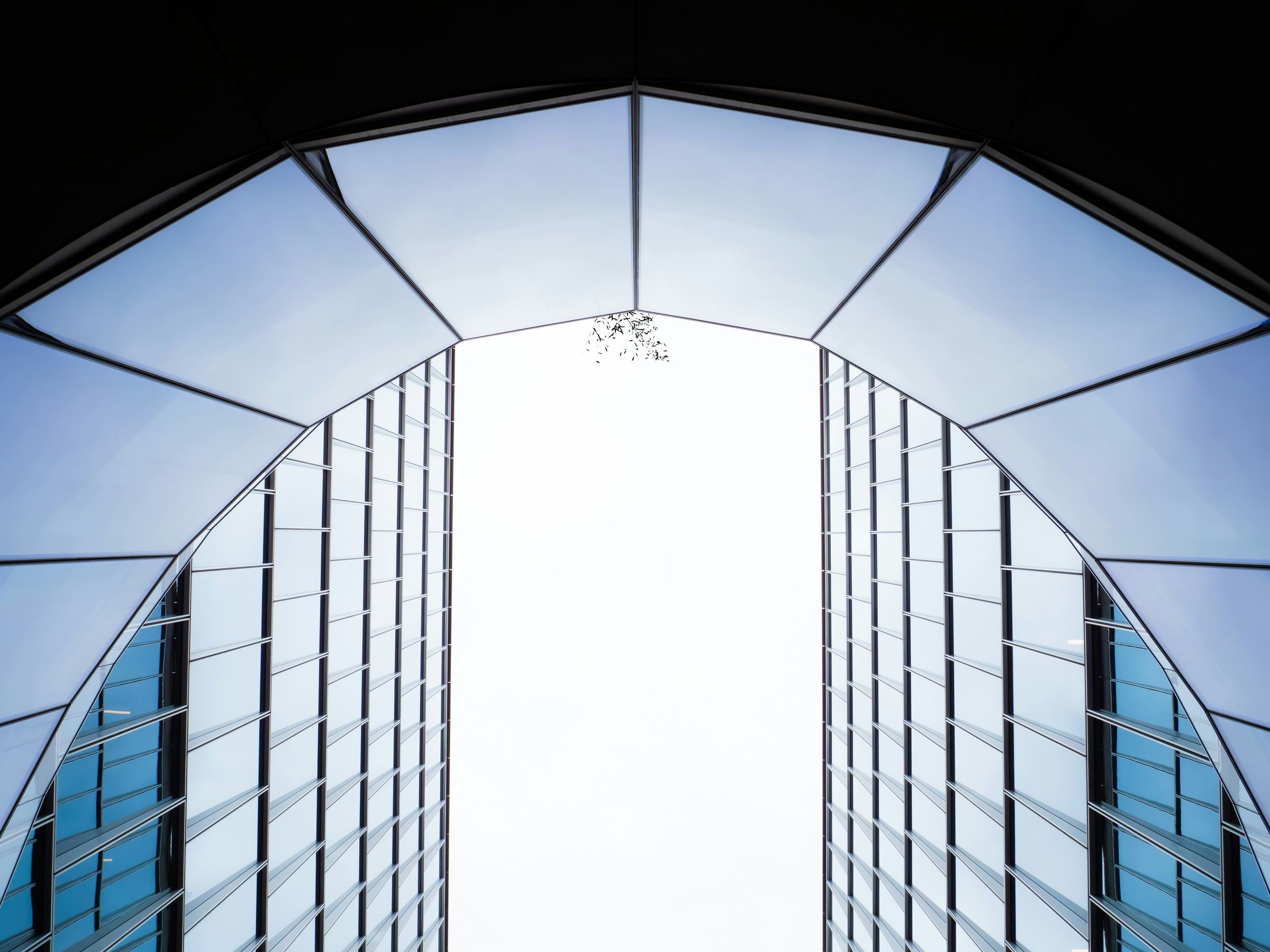 Modern commercial building facade